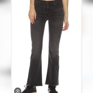 Nili Lotan High Waisted Vianca, Charcoal Flare Jeans